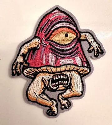 Trippy Magic Mushroom Man Iron On Sew On Patch 3” • $10