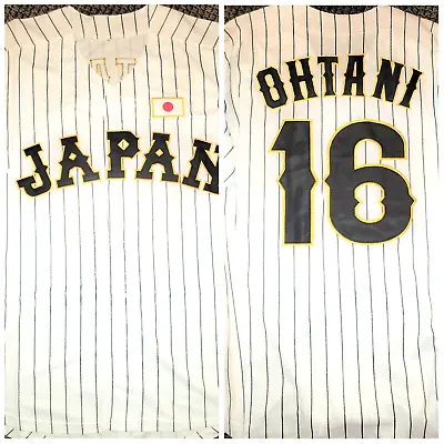 $59.95 • Buy Throwback Shohei Ohtani Japan #16 National Team Replica LARGE Baseball Jersey