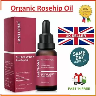 £6.99 • Buy Rosehip Oil Certified Organic 100% Cold Pressed Pure Rose Hip Best Facial Oil ✅
