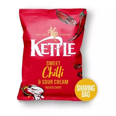 1 X KETTLE Chips Sweet Chilli Sharing Crisps Snacks 130g • $9.39