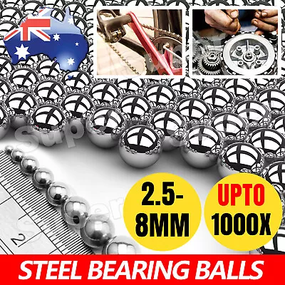 Steel Loose Bearing Ball Replacement Parts 2.5-8mm Bike Bicycle Cycling HOT • $6.35