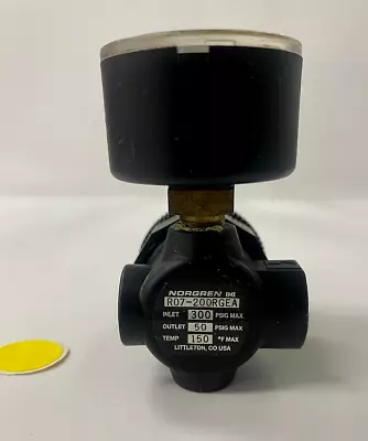 Norgren Mini Air Pressure Regulator  -with Gauge- #r07-200rgea • $45