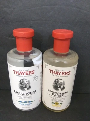$38.35 • Buy Thayers Witch Hazel Facial Unscented And Blemish Toner Lemon Scented 12 FL Oz