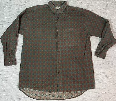 J Riggins Paisley Shirt Mens L Long Sleeve Button Down *See Pics Read • $9.99