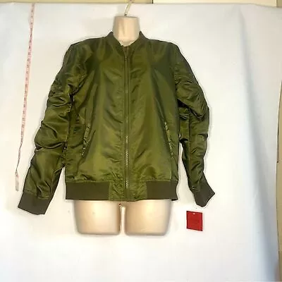 Mossimo Olive Green Bomber Jacket - Size XL - New With Tags - Full-Zip Front Clo • $18