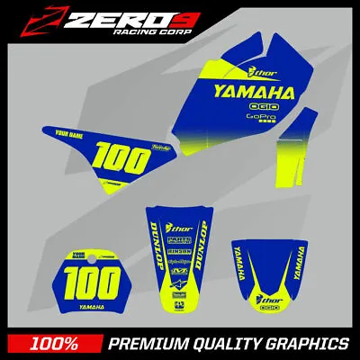 Yamaha Pw80 Graphics Kit Mx Motocross Peewee Graphics Mini Bike Block Blu/yel-f • $62.11