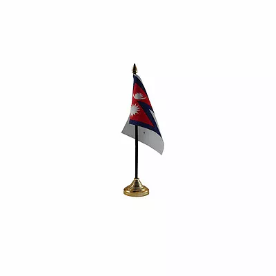 £3.49 • Buy Nepal Table Desk Flag - 10 X 15 Cm National Country Hand Asia