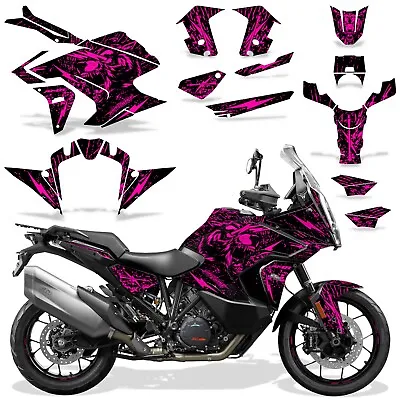 Dirt Bike Skins Graphics Kit Decal Wrap For KTM 1290 Super Adventure S NW PINK • $119.95