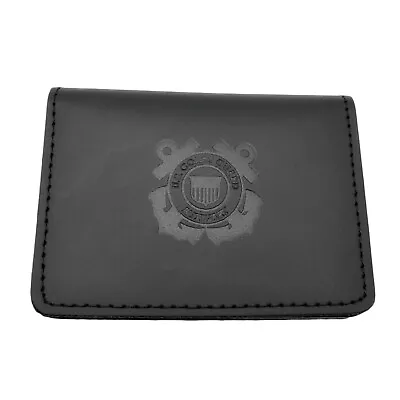 Perfect Fit Coast Guard Auxiliary ID Card Case Holder Leather License Carrier • $28.84