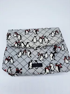 Vera Bradley Playful Penguins Grey Makeup Bag Accessories • $8.99