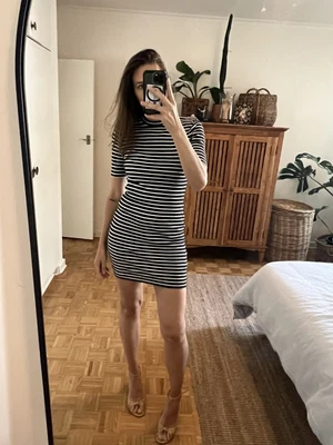 $15 • Buy T By Alexander Wang Striped Short Sleeve Mini Dress Sz M Sexy Stretch Cotton