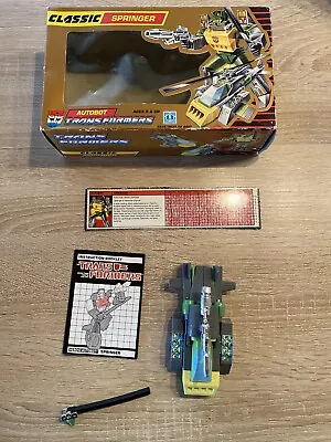 Transformers G1  Springer 1986 With 1990 Box 100% Complete. • $145