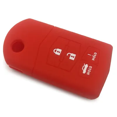 Silicone Key Fob Case Cover Remote Fob Sleeve Fit For Mazda 3 6 RX-8 Speed3 MPV • $6.40