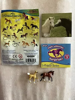 Breyer Mini Whinnies Horse Surprise! Freedom Series. Series 3. Leo & Harry Foals • $15