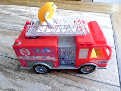 M&M M & M Fire Truck Lights Up / Sirens Candy Dispenser • $58