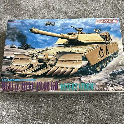 Dragon 1/35 Scale M1A1 W/Mine Plough ‘Desert Storm’ - Kit No. 3516 -Sealed Bags • £29