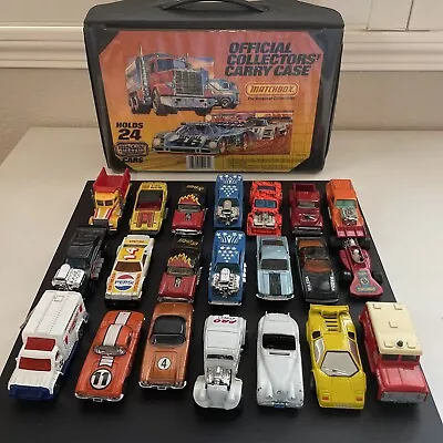 Matchbox Cars - Vintage 1970s 1980s - Lot Of 21 With Matchbox Case - See Photos! • $24.99