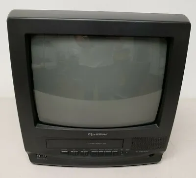 Vintage Panasonic Quasar VV-1300 Television Color TV 14  Omnivision VCR Tested • $50