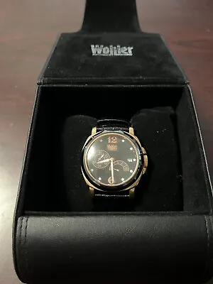 Wohler Goethe Mens Automatic Black Gold Stainless Steel Water Resistant Watch • $89.99