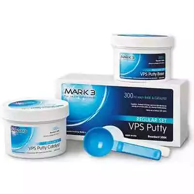 Dental VPS Putty Impression Material 600ml ( 300ml Base & 300ml Catalyst) USA • $31