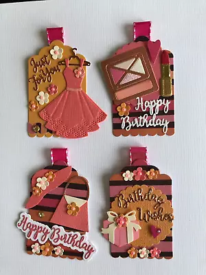 £3.50 • Buy Luxury Birthday Female Fashion Tag Card Toppers (B8)