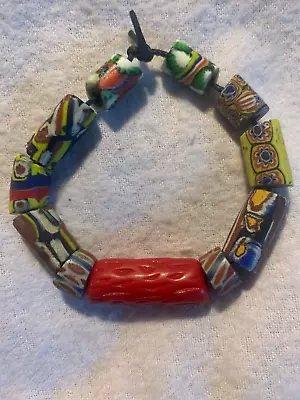 Antique Venetian - African Trade Beads - Fancy Millefiori Italian Glass • $15