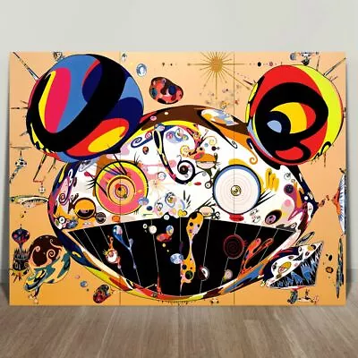 TAKASHI MURAKAMI- TAN CANVAS PRINT 10x8  JAPANESE POP ART • $9.13