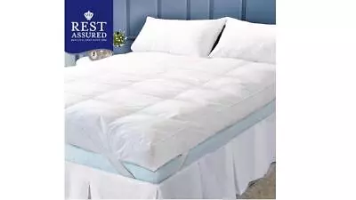 £16.99 • Buy Rest Assured Luxury Supremely Soft Mattress Enhancer Topper Double Elasticated