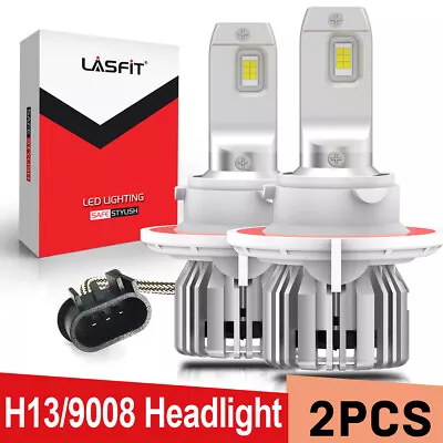 2X H13 9008 LED Headlight Conversion Kit Bulbs High Low Beam Bright White • $39.99