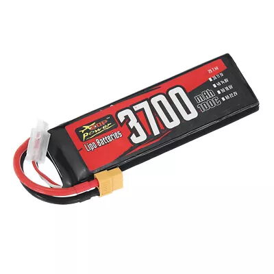 100C 7.4V 3700mAh 2S LiPo Battery With XT60 Plug For Airplane Heli RC Car Boat • £17.98