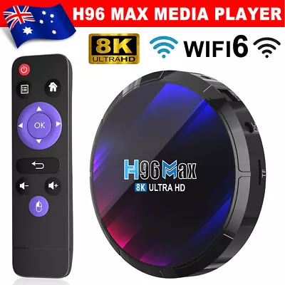 2024 Upgrade HD 8K WIFI 5G Bluetooth TV Box Android H96 4+64G Smart Media Player • $53.45