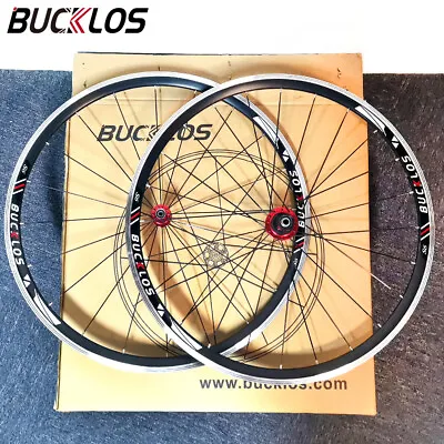 BUCKLOS 700C Road Wheelset Bicycle Rim Brake Cycling Wheels Fit Shimano HG 7-11S • $146.26