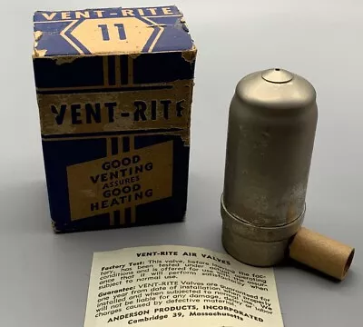 VENT-RITE Model 11 Air Valve For Steam Systems 1/8  Male Conn. New In Box • $5.95