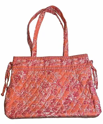Vera Bradley Hope Toile Pink Floral Quilted Tie Tote Bag • $19.98
