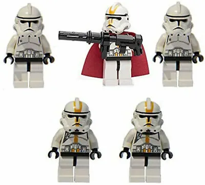 Lego Star Wars Minifigure Clone Trooper Army Of 5 With Weapon • $84.91