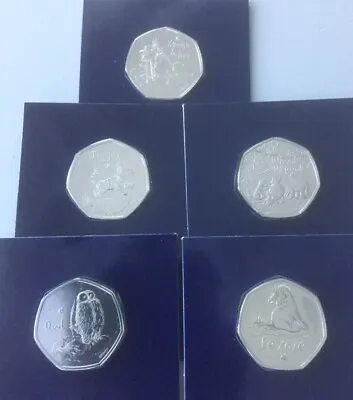 Rare 50p Coins  WINNIE THE POOH  TIGGER  EEYORE OWL KANGA & ROO  BU. • £8.75