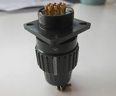 Φ21mm 7/8'' Military Gold Plated Plug + Socket 2p 3p ~ 16pins Connector 500V 10A • $15.51