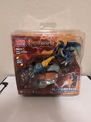 Sealed Rare Mega Bloks Dragons Set 9833 Spell Casters Bane Hovering Combat Magic • $94