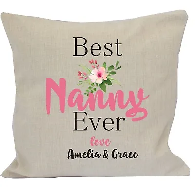 Best Nanny Ever Personalised Cushion Pillow Mother's Day Birthday Christmas Gift • $29.95