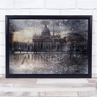 £27.99 • Buy Basilica Di San Pietro Rome Italy Landmark Christianity Buildings Wall Art Print