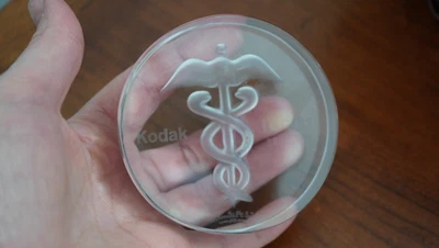 $19.99 • Buy Val St. Lambert Crystal Art Glass Paperweight Vintage Kodak ICR 81 Brussels