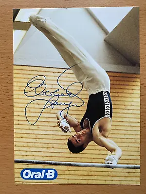 £0.87 • Buy Eberhard Gienger, Autograph, Gymnast, Olympic Knight, World Champion, Step Bars,