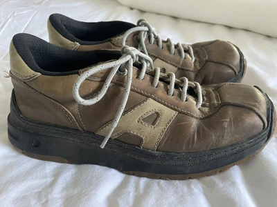 £70 • Buy The Art Company Brown Leather Chunky Trainers Lace Up Shoes Size 7 / 40