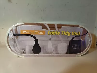  D-Line Cable Tidy Box White Plug Hide  • £9.95