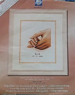 HOLD MY HAND Counted Cross Stitch Kit By Vervaco Belgium Kit # 45.088 • $22.45