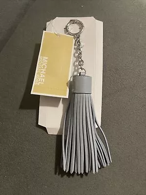 Michael Kors ~Tassel Key Fob/Charm ~ Leather ~ Dusty Blue   NWT!! • $25.20