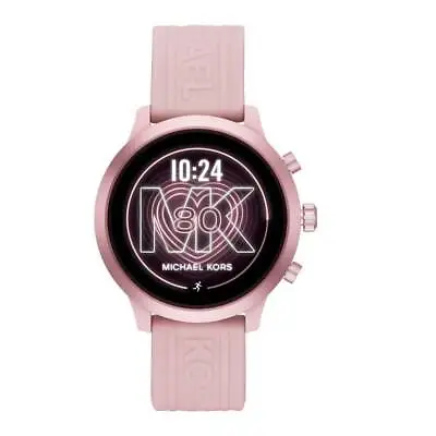 Michael Kors Women's MKT5070 Pink Aluminum Case With Pink Silicone Band • $175