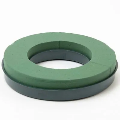 OASIS® Foam 10  Naylorbase Ring Green Wet Size Funeral Weddings Wreath Pack Of 2 • £11.99