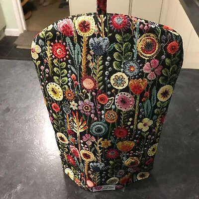 Luxury Hand Made Tapestry Lined Cafetière 8 Cup Cosy In Garden Flowers Lined • £13.99
