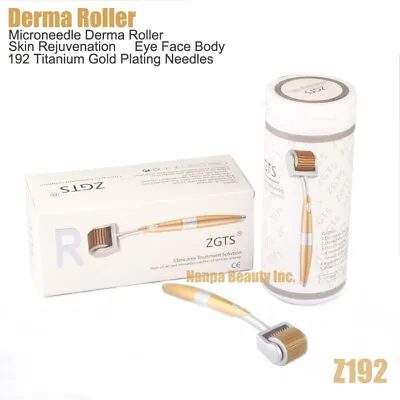 192 Titanium DERMAROLLER Micro Pins Therapy Facial Recovery Derma Roller MTS • $6.99